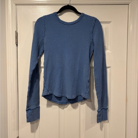 Free People Tops - Free People We The Free Vintage Washed Waffle Thermal Long Sleeve Top